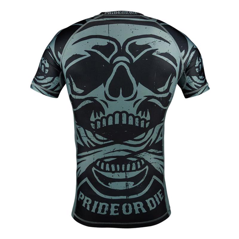 PRIDE OR DIE hard to defeat RASHGUARD - BLACK